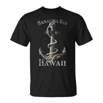 Hanauma Bay Hawaii Vacation Nautical Anchor Sailing Unisex T-Shirt | Mazezy