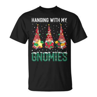 Hanging With My Gnomies Ugly Christmas Sweater T-Shirt | Mazezy