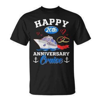 Happy 20Th Anniversary Cruise Funny Wedding Anniversary Unisex T-Shirt - Seseable