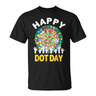 Happy Dot Day 2023 Colorful Dot Hand International Dot Day T-Shirt | Mazezy
