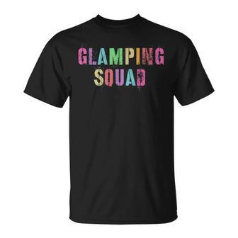 Happy Glamper Girl Glamping Squad Camping Team Glampy Boy Unisex T-Shirt | Mazezy