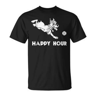 Happy Hour Funny Dog Park For Pet Lovers Unisex T-Shirt | Mazezy