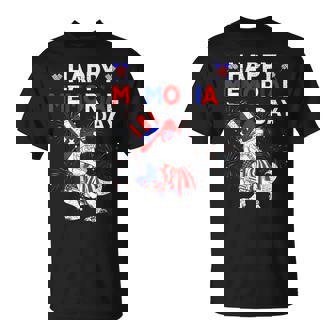 Happy Memorial Day 4Th Of July Dinosaur American Flag Hat T-shirt - Thegiftio