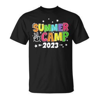 Happy Summer Camp Love Outdoor Activities For Boys Girls Unisex T-Shirt | Mazezy