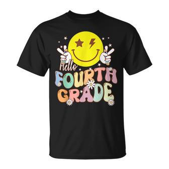 Hello Fourth Grade Funny Smile Face 4Th Grade Back To School  Unisex T-Shirt