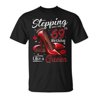 High Heels Stepping Into My 69Th Birthday 69 And Fabulous T-Shirt - Seseable
