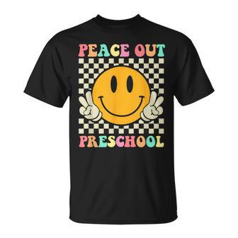 Hippie Peace Out Preschool Teacher Last Day Of School T-shirt - Thegiftio UK