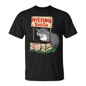 Hissing Booth Free Hisses Cat Unisex T-Shirt - Seseable