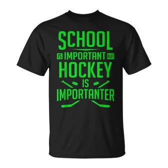 Hockey For Boys 8-12 Ice Hockey Player Unisex T-Shirt - Seseable