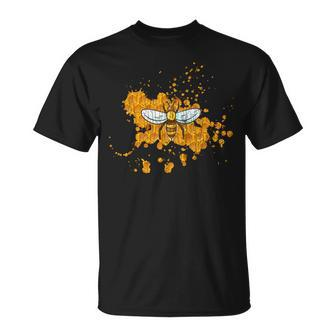 Honeycomb Bee Beekeeper Funny Apiary Honey Graphic Unisex T-Shirt | Mazezy