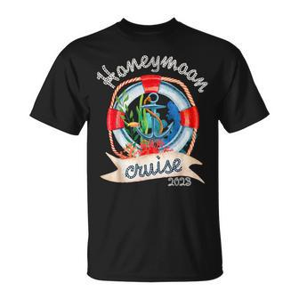 Honeymoon Cruise For Couples 2023 Just Married Unisex T-Shirt - Seseable