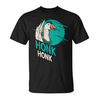 Honk Honk Silly Goose On The Loose Goose Humor Pun Unisex T-Shirt | Mazezy