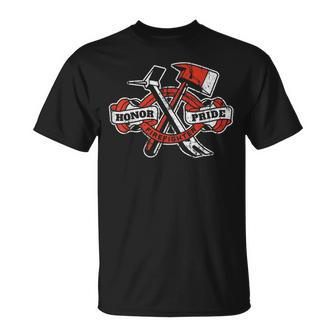 Honor Pride Firefighter Axe Halligan Fireman Fire Rescue Unisex T-Shirt | Mazezy