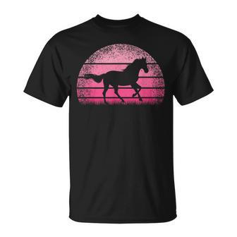 Horse Lover Horseback Riding Cowgirl Pink Western Unisex T-Shirt | Mazezy