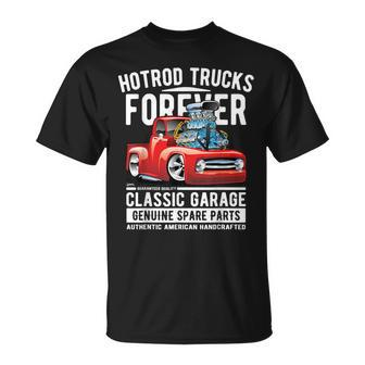 Hotrod Trucks Forever Cartoon Classic Truck Design Unisex T-Shirt | Mazezy