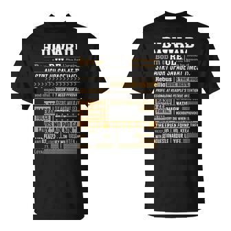 Howard Name Gift Howard Born To Rule Unisex T-Shirt - Seseable
