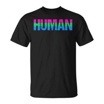 Human Poly Pride Month Lgbtq Lgbt Polyamorie Unisex T-Shirt | Mazezy