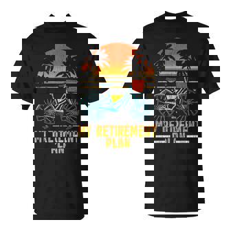 Humorous Retirement Bicycle Bicyclist Cyclist Dad Papa T-Shirt | Mazezy