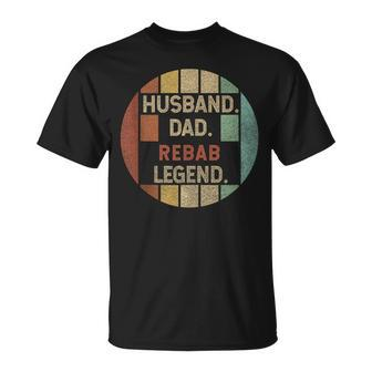 Husband Dad Rebab Legend Vintage Fathers Day T-Shirt | Mazezy
