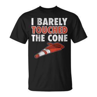 I Barely Touched The Cone I Funny Cone Design Autocross Unisex T-Shirt | Mazezy