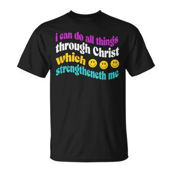 I Can Do All Things Inspirational Gift Unisex T-Shirt - Seseable