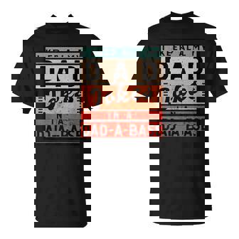 I Keep All My Dad Jokes In A Dad A Base Joke Vintage Funny Unisex T-Shirt | Mazezy