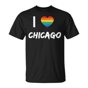 I Love Chicago Gay Pride Lbgt Unisex T-Shirt | Mazezy