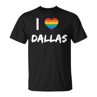 I Love Dallas Gay Pride Lbgt Unisex T-Shirt | Mazezy CA