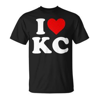 I Love Kansas City Kc - Heart Unisex T-Shirt | Mazezy