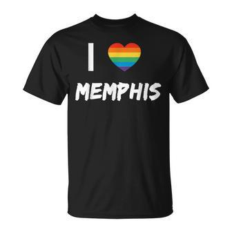 I Love Memphis Gay Pride Lbgt Unisex T-Shirt | Mazezy
