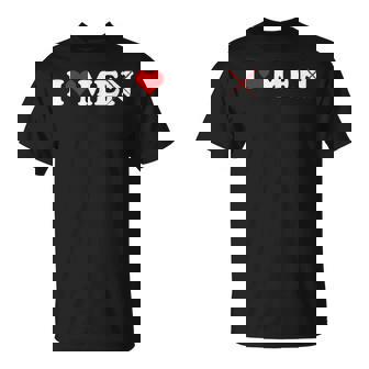 I Love Men Without The N | I Love Men With N Crossed Out Unisex T-Shirt | Mazezy