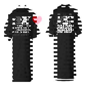 I Love My Australian Girlfriend I Heart My Australian Gf Unisex T-Shirt | Mazezy