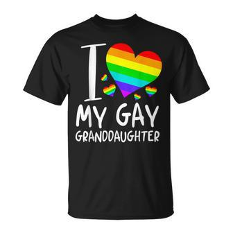 I Love My Gay Granddaughter Lgbt Month Family Proud Unisex T-Shirt - Seseable
