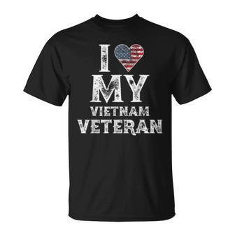 I Love My Vietnam Veteran Vintage Veterans Day Gift  Unisex T-Shirt