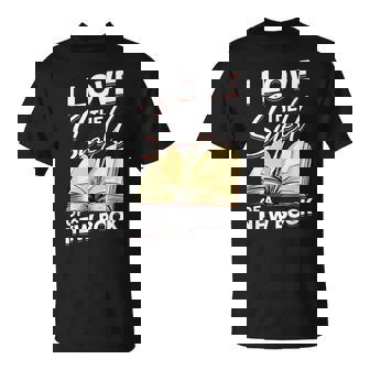 I Love The Smell Of A New Book Book Reading Bookworm Reading Funny Designs Funny Gifts Unisex T-Shirt | Mazezy