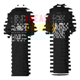 I Read Banned Books Librarians Banned Books Bookworm Reader Unisex T-Shirt | Mazezy