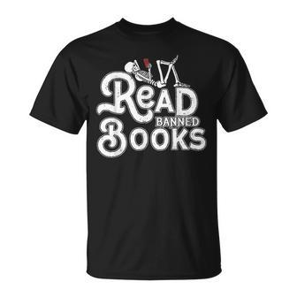 I Read Banned Books Reading Bookworm Unisex T-Shirt | Mazezy