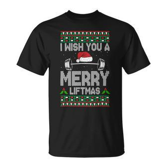 I Wish You A Merry Liftmas Fitness Trainer 1 Unisex T-Shirt - Monsterry