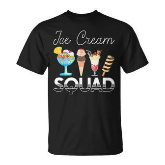 Ice Cream Squad Funny Quotes Ice Cream Cone Lovers Unisex T-Shirt | Mazezy