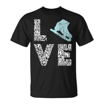 Ice Skating Shoes Figure Skating Ice Skater S T-Shirt | Mazezy