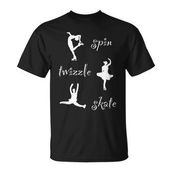 Ice Skating Spin Twizzle Skate For Figure Skaters T-Shirt | Mazezy