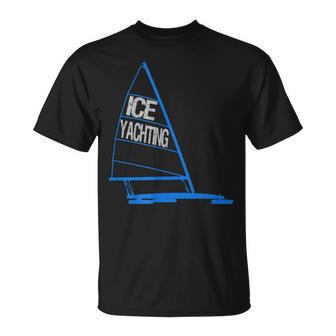 Ice Yachting Ice Boating Graphic T-Shirt | Mazezy