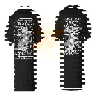 If My Mouth Doesnt Say It My Face Definitely Will Cow Sassy Unisex T-Shirt | Mazezy