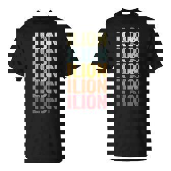 Ilion New York Ilion Ny Retro Vintage Text T-Shirt | Mazezy