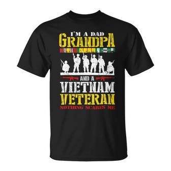 Im A Dad Grandpa And Vietnam Veteran Us Veterans Day 191 Unisex T-Shirt - Monsterry