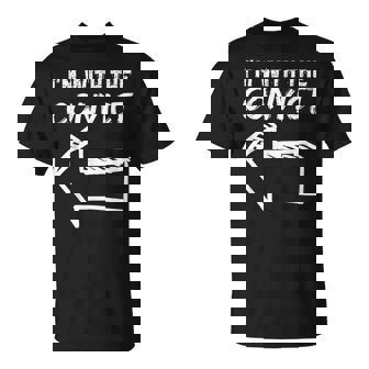 I'm With The Convict Left Arrow Halloween Costume Her T-Shirt - Monsterry