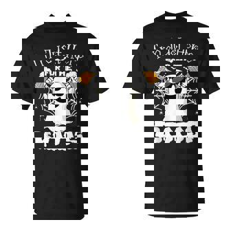 I'm Just Here For The Boos Ghost Halloween Drinking T-Shirt - Seseable