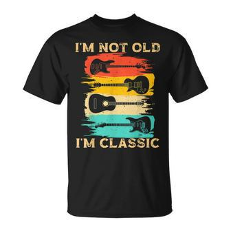 Im Not Old Im Classic Retro Vintage Pickup Guitar Unisex T-Shirt - Seseable