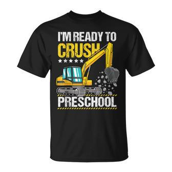 I'm Ready To Crush Preschool Construction Vehicle Boys T-Shirt - Seseable