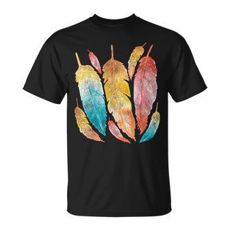 Indigenous Feathers Native American Roots Native American T-Shirt | Mazezy